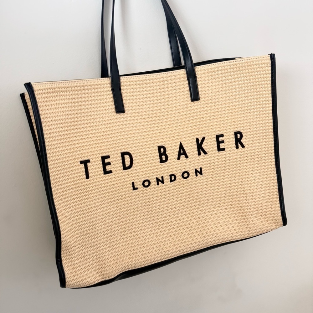Ted Baker London Icon Logo Woven Tote Bag Large - Picture 2 of 11